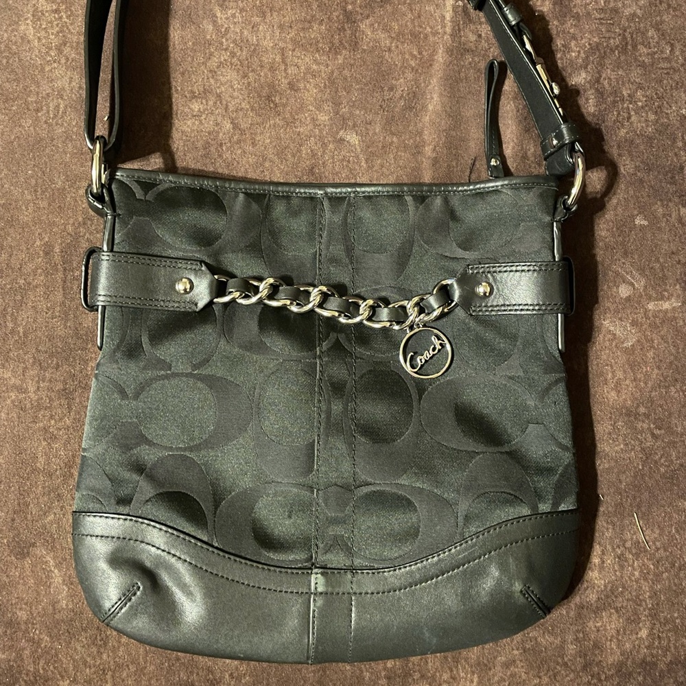 Black Coach shoulder bag